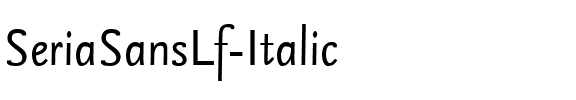 SeriaSansLf-Italic Italic.ttf