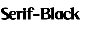Serif Black Serif Black.ttf