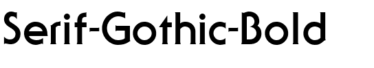 Serif Gothic Bold.ttf