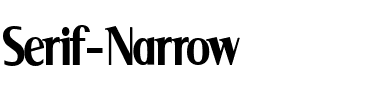 Serif Narrow Serif Narrow.ttf