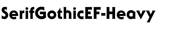 SerifGothicEF-Heavy Regular.ttf