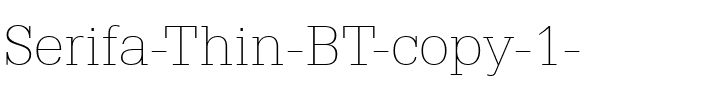 Serifa Th BT Thin.ttf