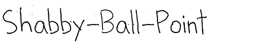 Shabby Ball Point Regular.ttf