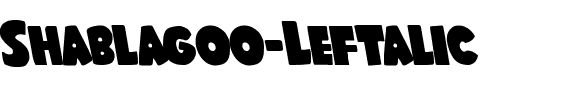 Shablagoo Leftalic Italic.ttf