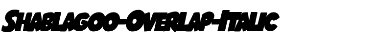 Shablagoo Overlap Italic Italic.ttf