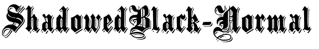 ShadowedBlack Normal.ttf