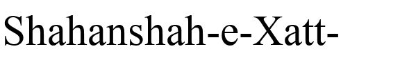 Shahanshah e Xatt Regular.ttf