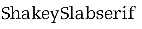 ShakeySlabserif Regular.ttf