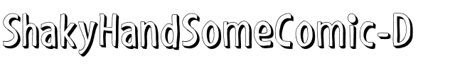 Shaky Hand Some Comic 3D.otf
