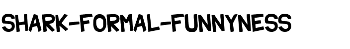 Shark Formal Funnyness Shark Formal Funnyness.ttf