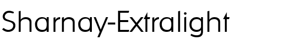 Sharnay Extralight Regular.ttf