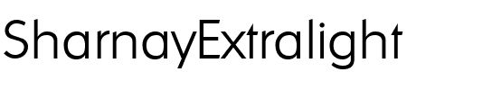 SharnayExtralight Regular.ttf