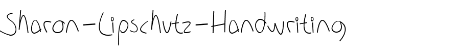 Sharon Lipschutz Handwriting Regular.ttf