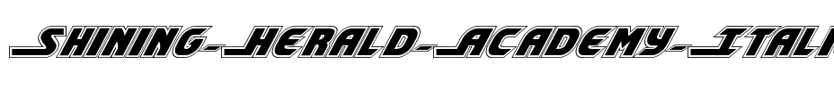 Shining Herald Academy Italic Italic.ttf