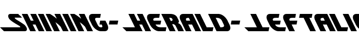 Shining Herald Leftalic Italic.ttf