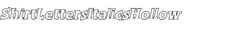 ShirtLettersItalicsHollow Regular.ttf