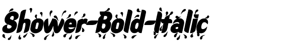 Shower Bold Italic.ttf