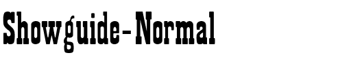 Showguide Normal.ttf