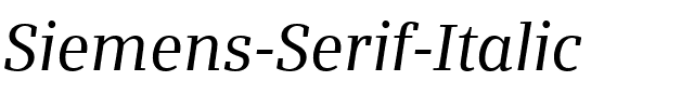 Siemens Serif Italic.ttf