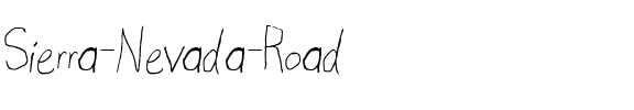 Sierra Nevada Road Regular.ttf