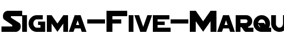Sigma Five Marquee Regular.otf