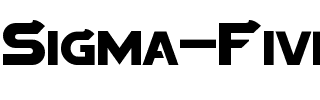 Sigma Five Regular.otf
