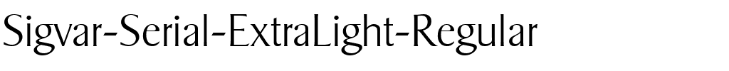 Sigvar-Serial-ExtraLight Regular.ttf