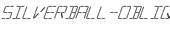 Silverball Oblique Normal.ttf