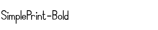 Simple Print Bold.ttf