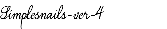 Simplesnails ver 4.0 Normal.ttf
