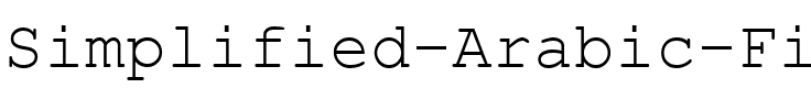 Simplified Arabic Fixed Regular.ttf
