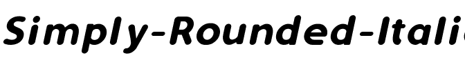 Simply Rounded Italique.ttf