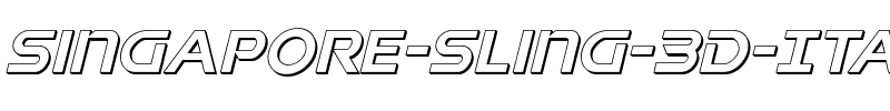 Singapore Sling 3D Italic Italic.ttf