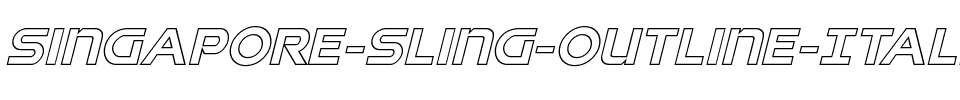 Singapore Sling Outline Italic Italic.ttf