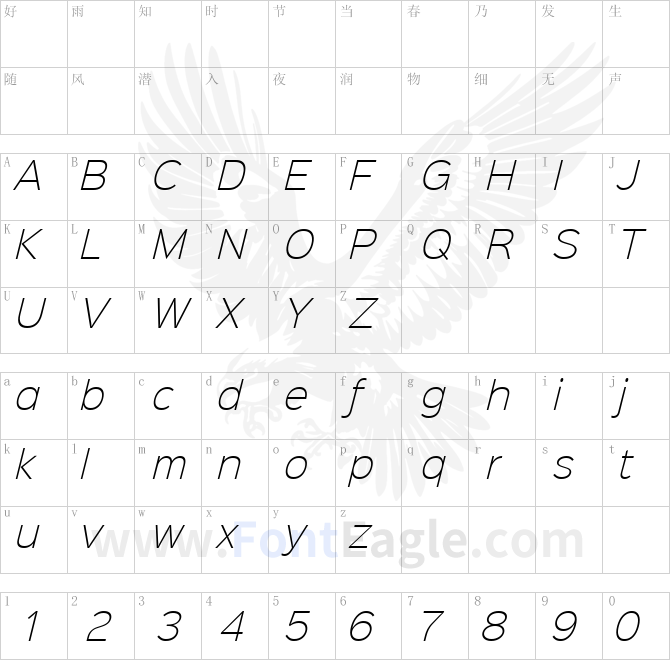 Sinkin-Sans-200-X-Light-Italic