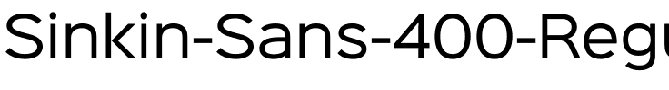 Sinkin Sans 400 Regular 400 Regular.ttf