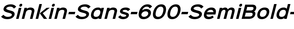 Sinkin Sans 600 SemiBold Italic 600 SemiBold Italic.ttf