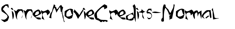 SinnerMovieCredits Normal.ttf