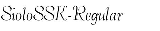 SioloSSK Regular.ttf
