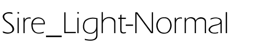 Sire_Light-Normal Regular.ttf