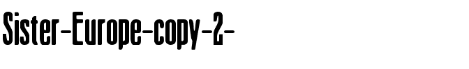 Sister Europe Regular.ttf