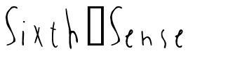 Sixth Sense Regular.ttf