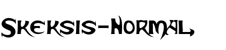 Skeksis Normal.ttf