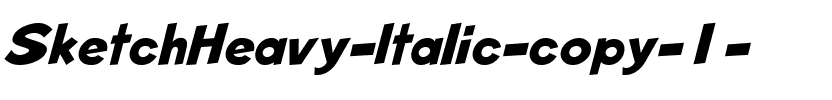 SketchHeavy Italique.ttf
