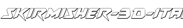 Skirmisher 3D Italic Italic.ttf
