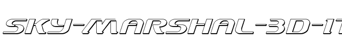 Sky Marshal 3D Italic Italic.ttf