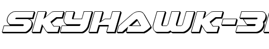 Skyhawk 3D Italic Italic.ttf