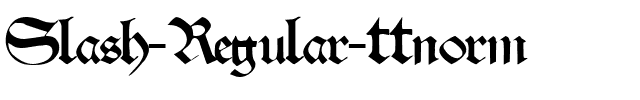 Slash ttnorm Regular.ttf