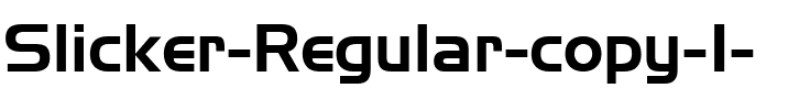 Slicker Regular.ttf