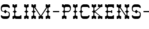 Slim Pickens SSi Regular.ttf